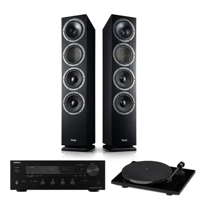 Teufel Theater 500 + Onkyo TX-8470 + Pro-Ject E1 czarny